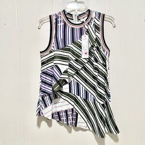 NWT Parker NYC Striped Geometric Size Small Handkerchief Tank Top